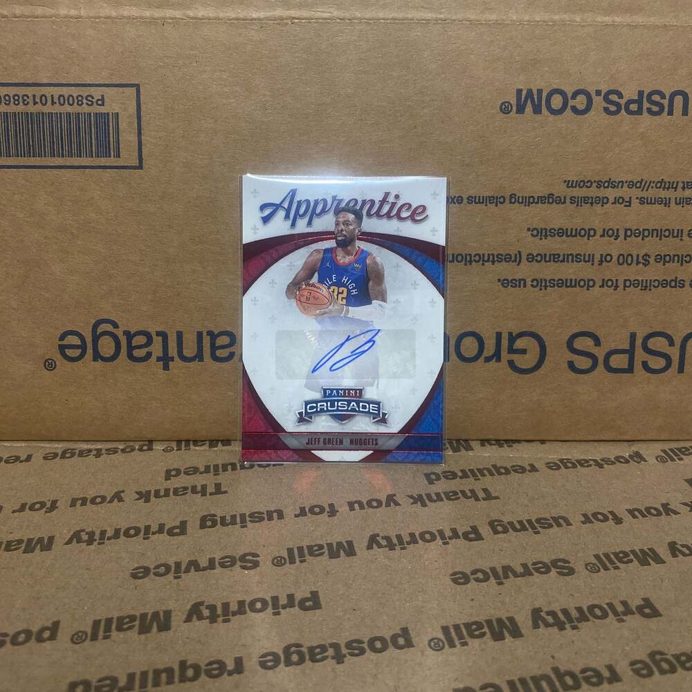 2021-22 Panini Chronicles Crusade Jeff Green Apprentice Signatures Autograph Car